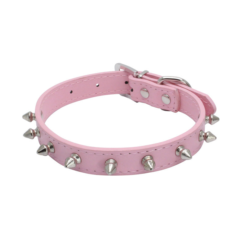 Beliebtes Haustierhalsband mit kleinen Stacheln