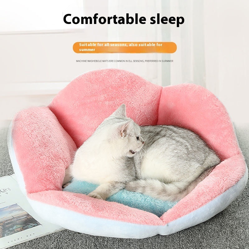 Kuscheliges Pfoten-Hundebett/ Katzennest