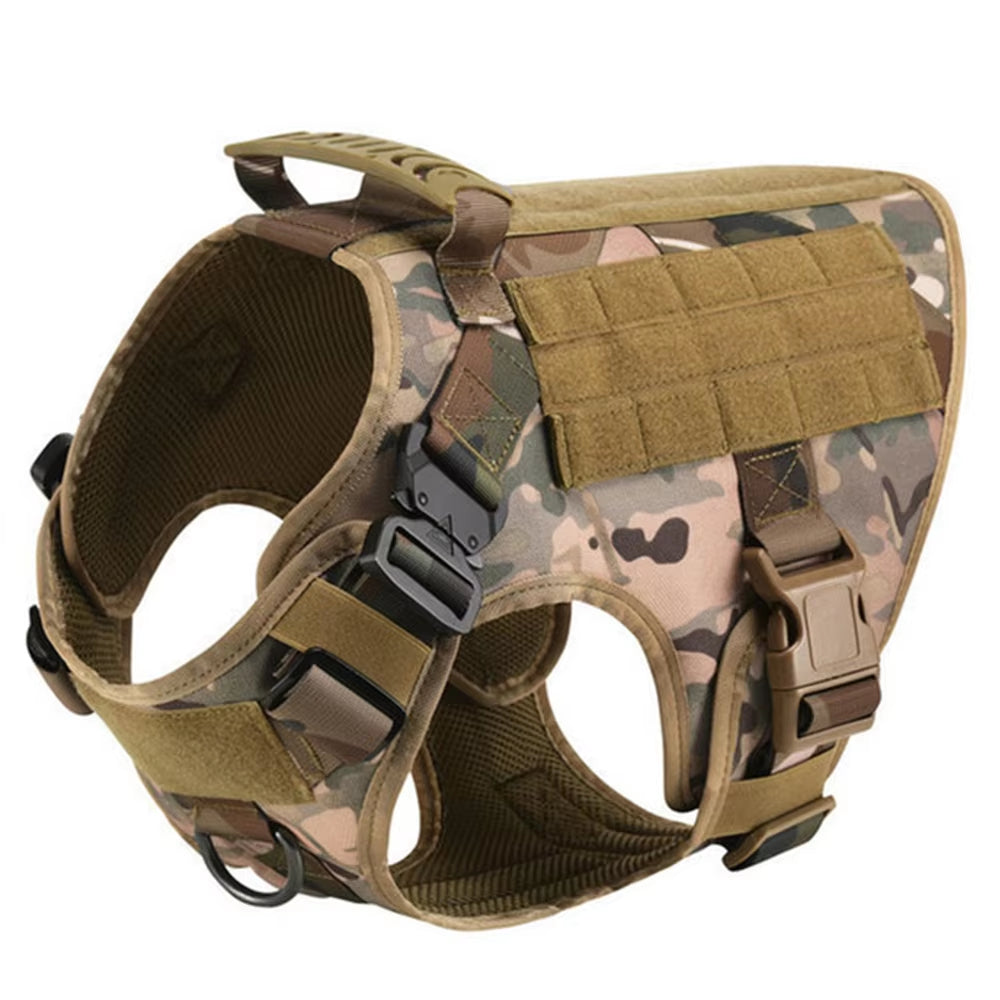 Taktisches Hundegeschirr im Militärstil