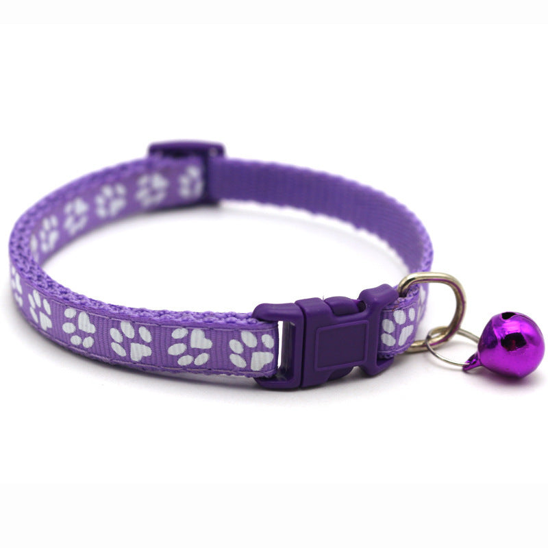 Farbiges Halsband für Hunde und Katzen mit Glöckchen