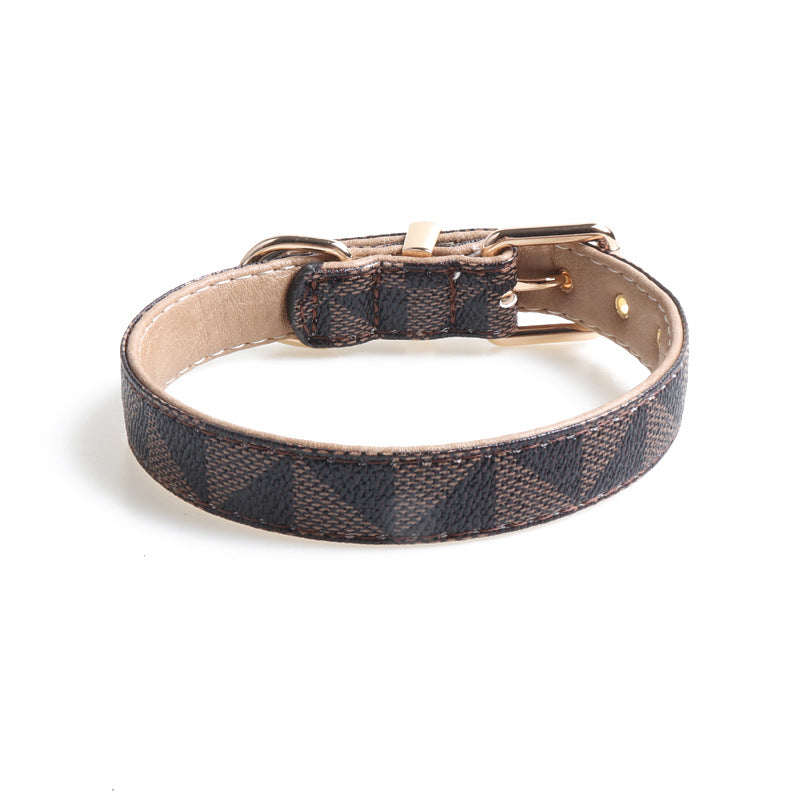 Tierhalsband mit dezent schickem Muster für Hunde und Katzen