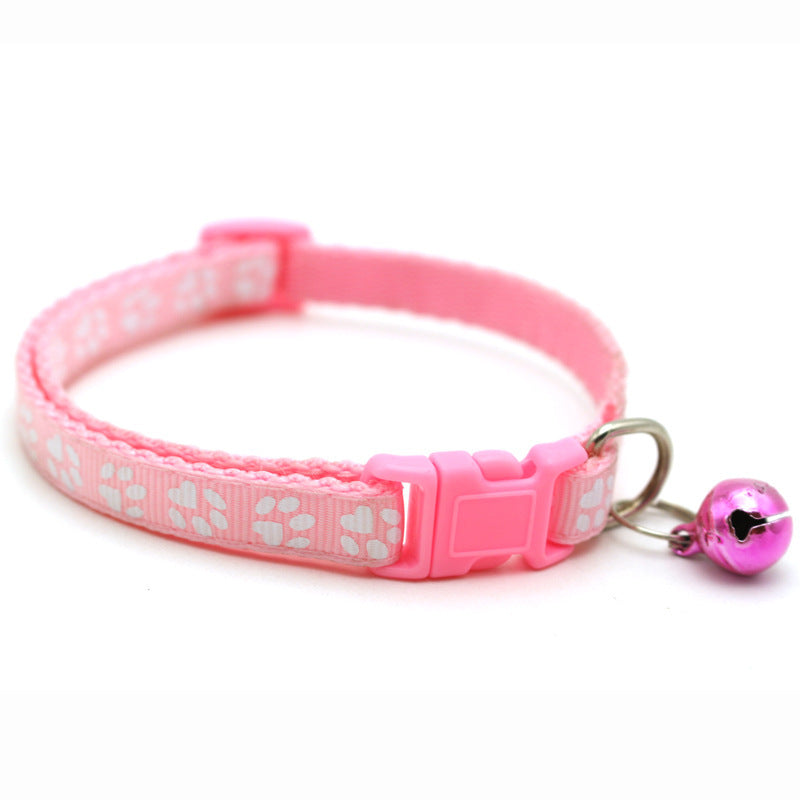 Farbiges Halsband für Hunde und Katzen mit Glöckchen