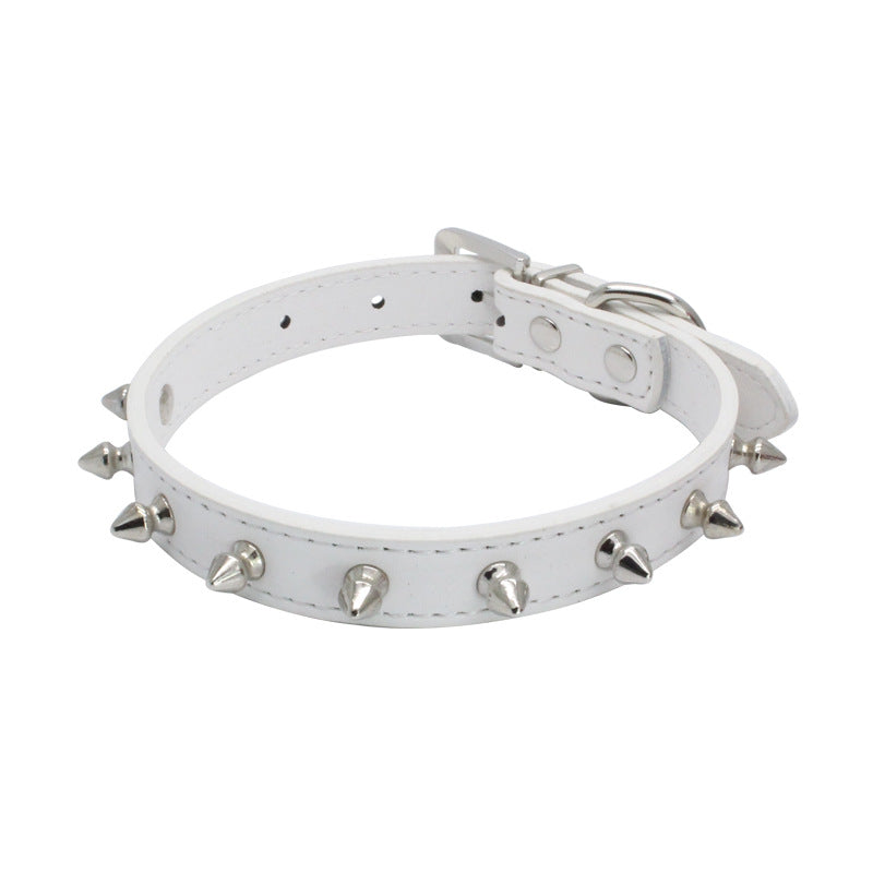 Beliebtes Haustierhalsband mit kleinen Stacheln