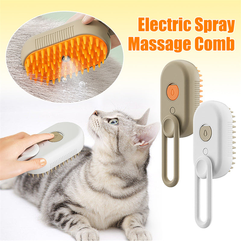 Massagebürste für Tierhaarentfernung mit Dampffunktion. Für Hunde und Katzen!