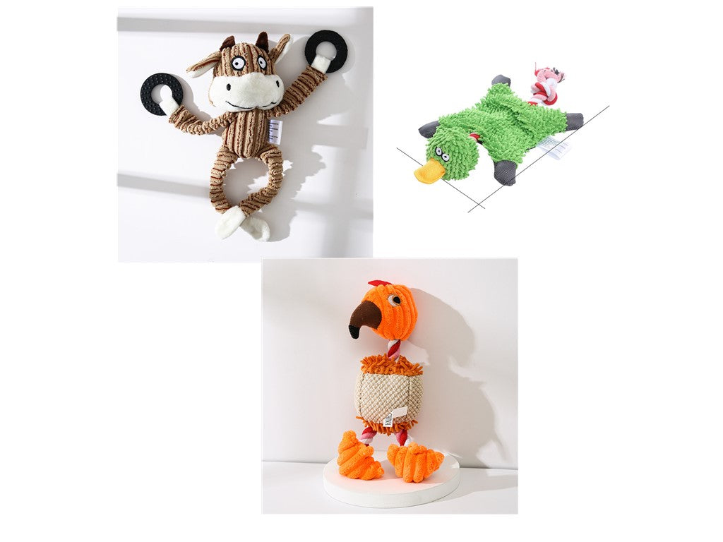 Anti-Stress Kauspielzeug für Hunde in Tierform