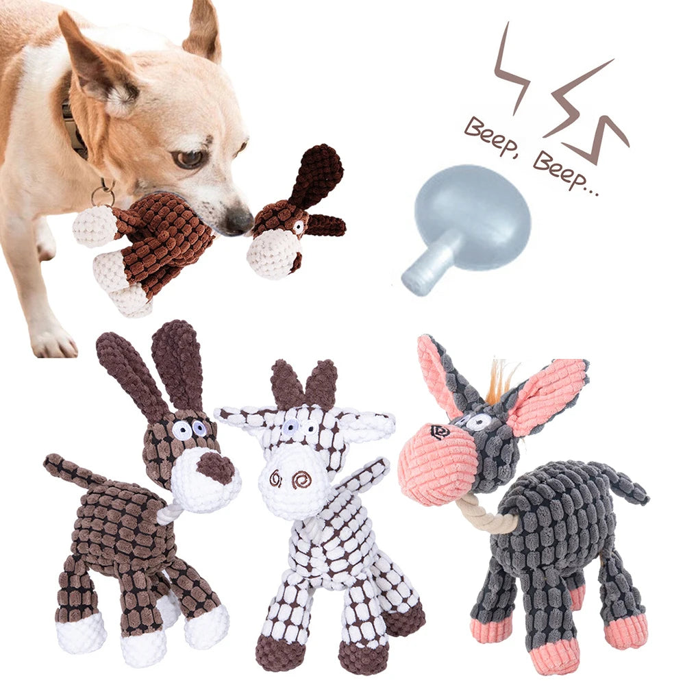 Anti-Stress Kauspielzeug für Hunde in Tierform