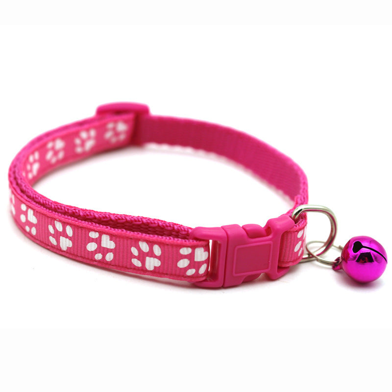 Farbiges Halsband für Hunde und Katzen mit Glöckchen