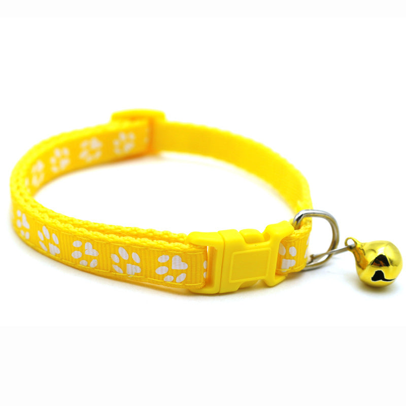 Farbiges Halsband für Hunde und Katzen mit Glöckchen