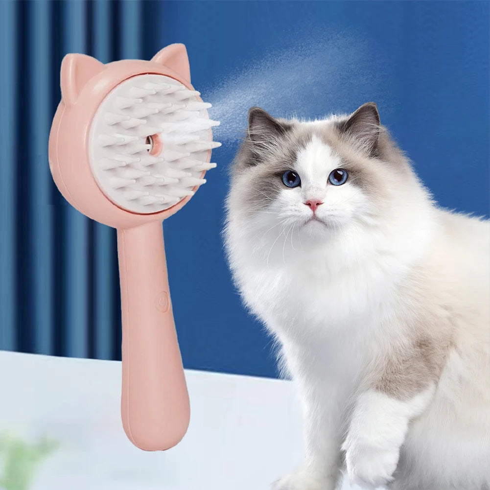 Multifunktionale Bürste mit Sprühfunktion für Hunde und Katzen