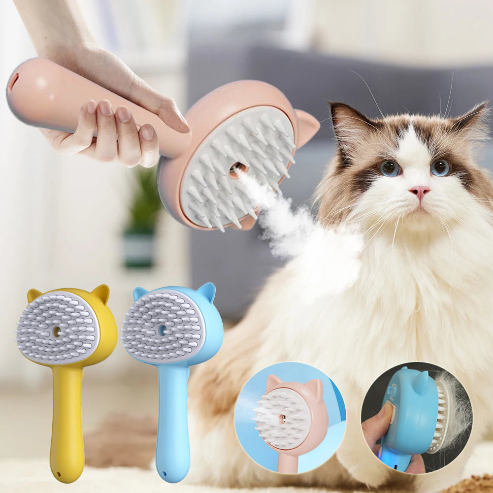 Multifunktionale Bürste mit Sprühfunktion für Hunde und Katzen